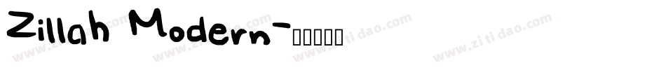 Zillah Modern字体转换